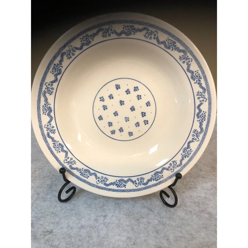 2 ~ Vintage Oxford Brazil Blue Rope Pattern Pasta/Soup/Salad Bowls 6860 2